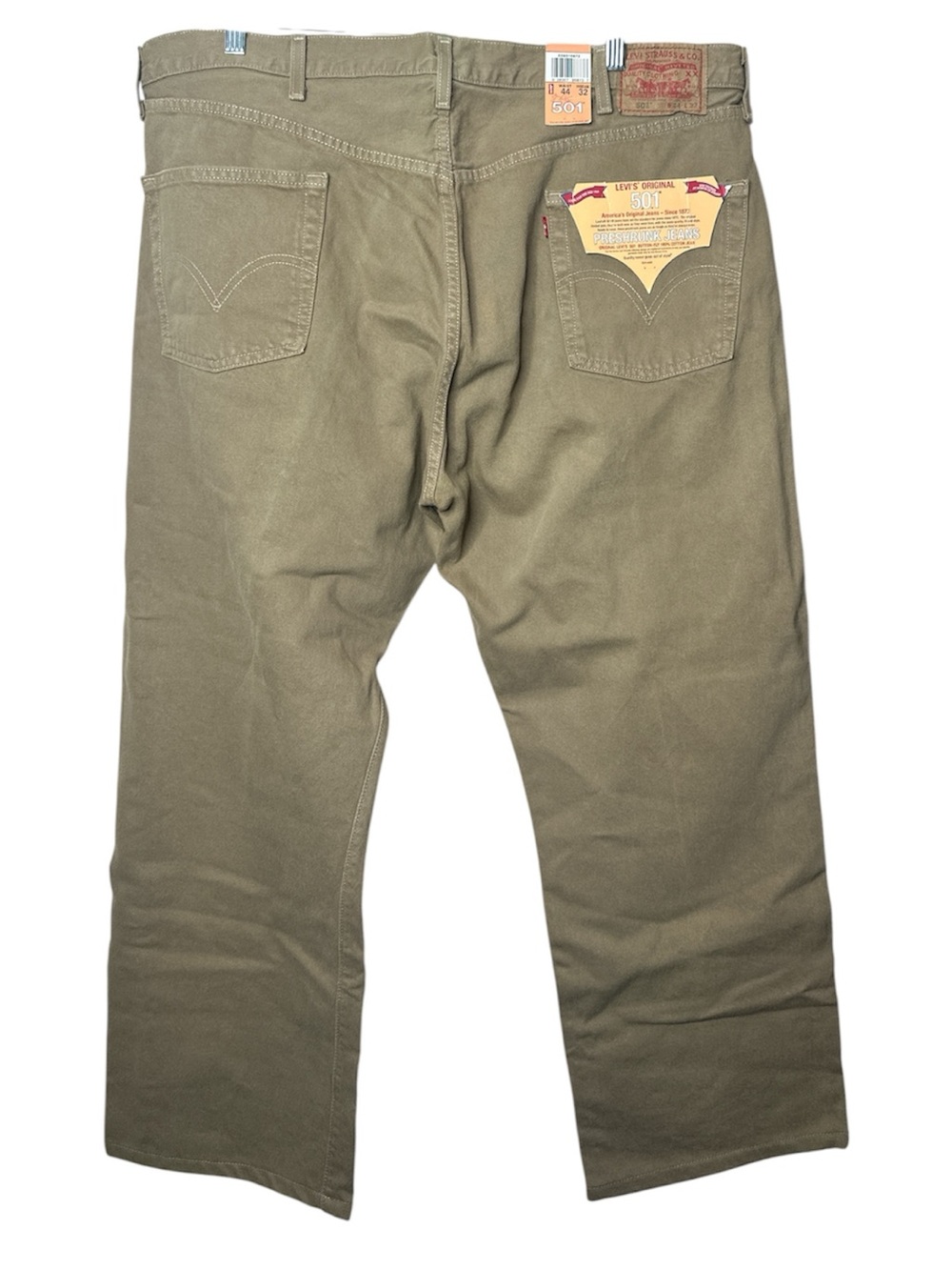 Vintage Levi's Men's 501 Original Preshrunk Button Fly Deadstock Y2K 44 x 32